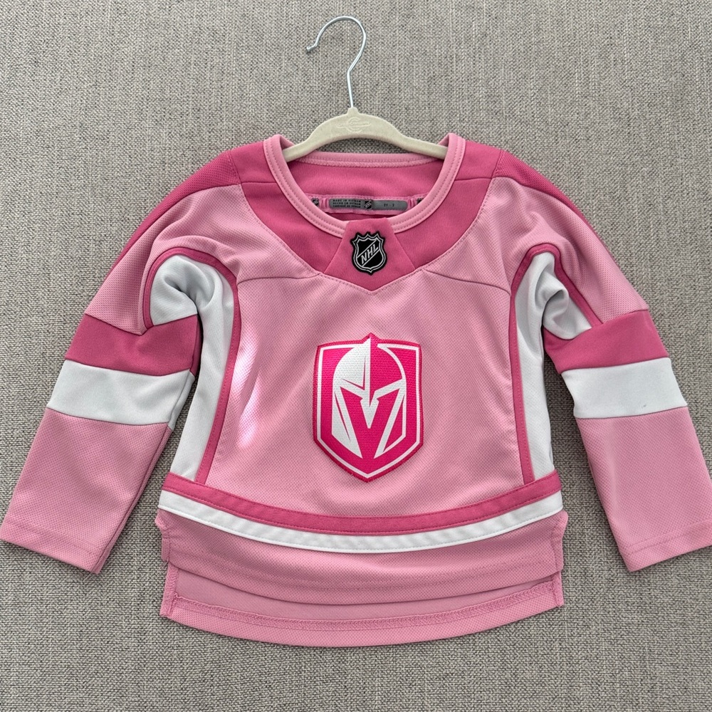 NHL Las Vegas Golden Knights pink toddler jersey!